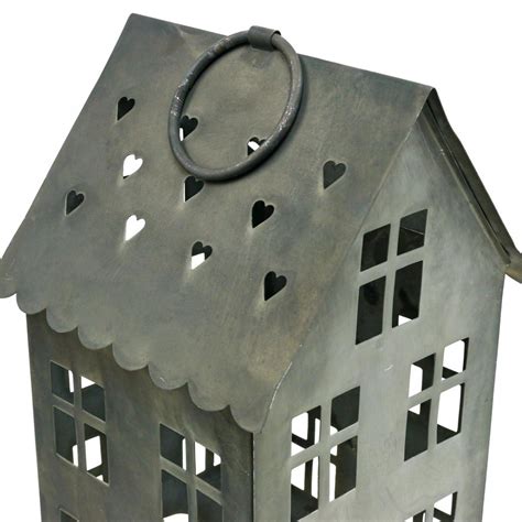 metal tea light houses uk|pottery houses for tea lights.